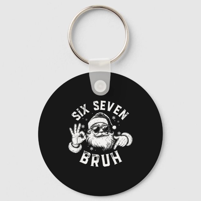 Porte-clés Bruh 67 Christmas Santa Six Seven 6 7 Boys Christm (Recto)