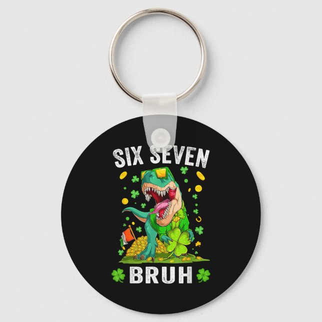Porte-clés Bruh 67 mème jour de la Saint-Patrick six sept enf (Recto)