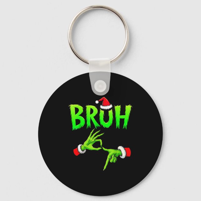 Porte-clés Bruh 67 Six Seven 6 7 Meme Christmas Funny Gen Alp (Recto)