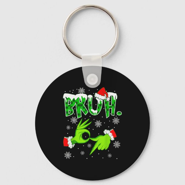 Porte-clés Bruh 67 Six Seven 6 7 Mème de Noël Drôle Génératio (Recto)