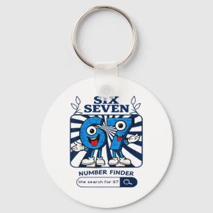Porte-clés Bruh 67 Six Seven 6-7 Talian Brainrot Meme Pour En