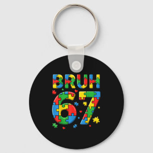 Porte-clés Bruh 6 7 sensibilisation à l'autisme enfants six s
