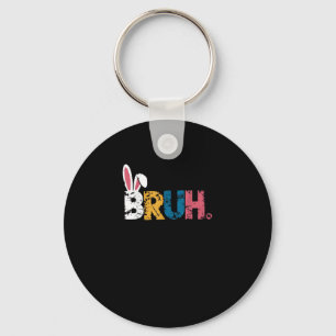Porte-clés Bruh Bunny Pâques mignonne mème pour les enfants _