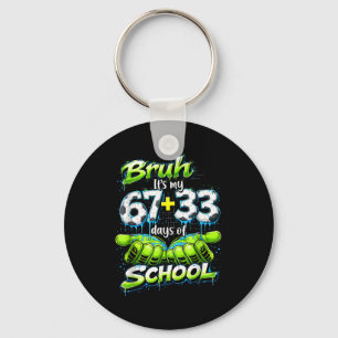 Porte-clés Bruh C'est Mes 67 33 100 Jours D'école Drôle De Ga
