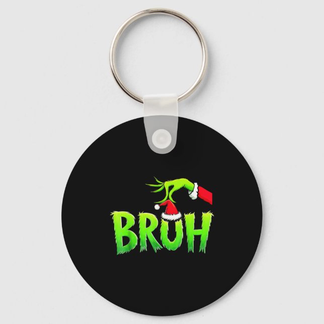 Porte-clés Bruh Christmas Shirt Kids Xmas Teens Boys Funny Ch (Recto)