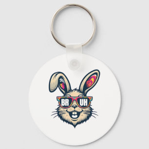 Porte-clés Bruh Dabbing Bunny Pâques drôle Mens Enfants Garço