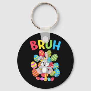 Porte-clés Bruh Dabbing Lapin Lapin Joyeux Oeuf Jour de Pâque