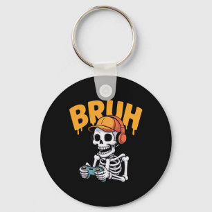 Porte-clés Bruh Halloween garçons enfants homme squelette vid