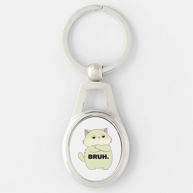 Porte-clés Bruh Kitty  (Devant)