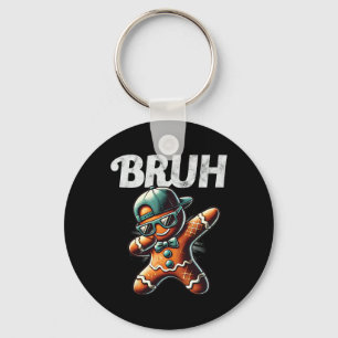 Porte-clés Bruh Mème Cool pain d'épices Dabbing Drôle Noël