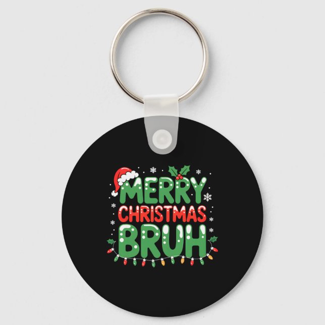 Porte-clés Bruh Mème Drôle Dire Bro Salutation Ados garçons H (Recto)