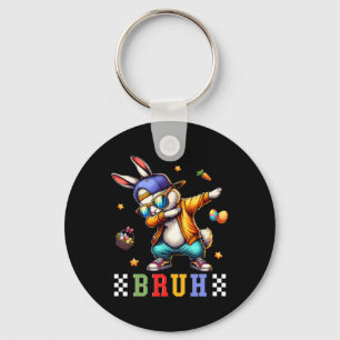 Porte-clés Bruh Mème Pâques Jour Funny Bunny Oeufs Ados Garço