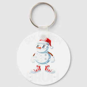 Porte-clés Bruh Six Seven 6 7 Mème Noël Drôle Xmas Hommes