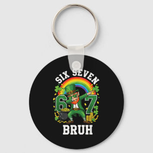 Porte-clés Bruh st patricks day six sept 67 lutin chanceux