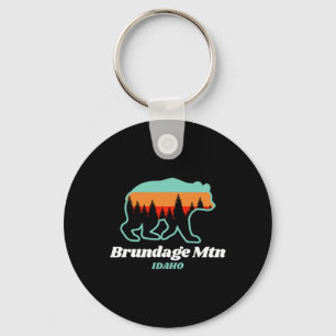Porte-clés Brundage Mountain Idaho Ski Snowboard Ours