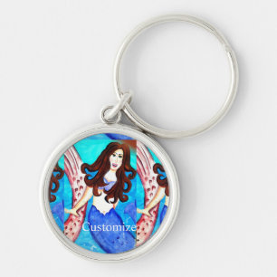 Porte-clés Brunette mermaid Thunder_Cove