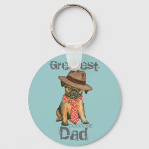 Porte-clés Brussels Griffon Dad Keychain