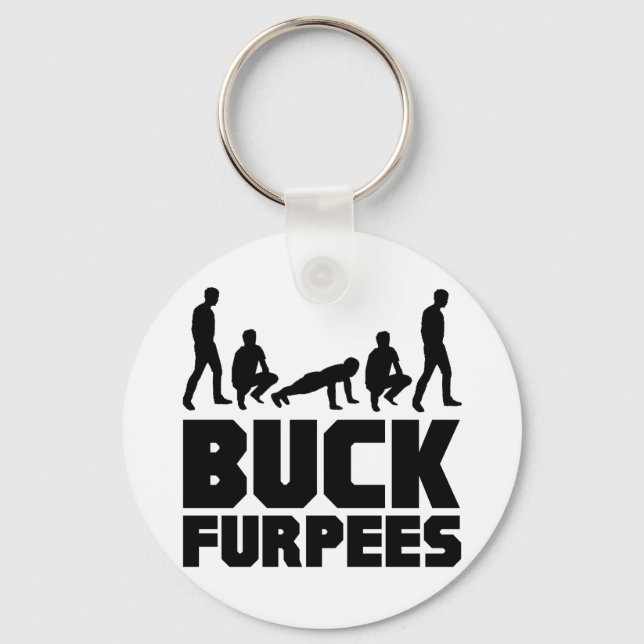 Porte-clés Buck Furpees — Burpees Fitness (Recto)