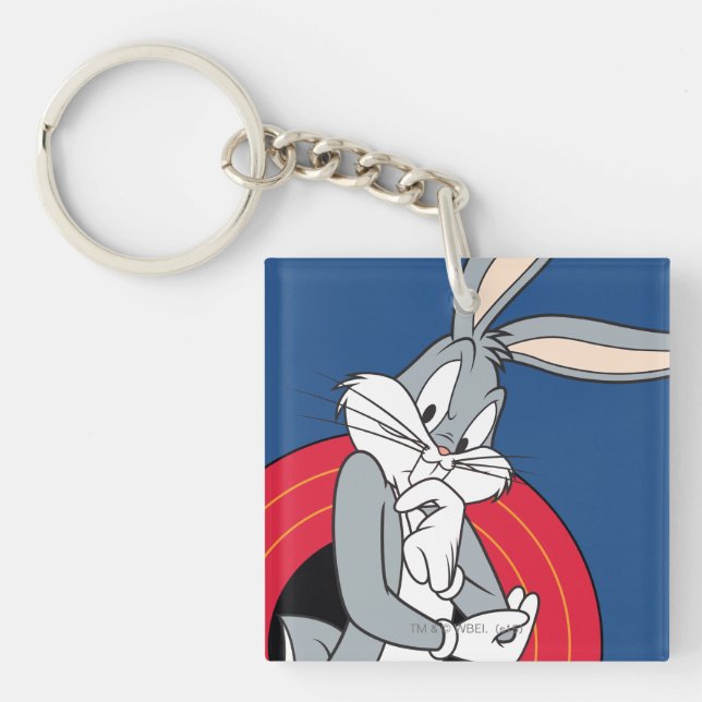 Porte-clés BUGS BUNNY™ à travers les anneaux LOONEY TUNES™ (Devant)