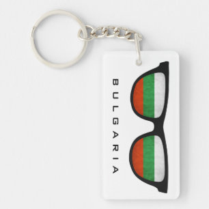 Porte-clés Bulgarie porte - clé de texte et de couleur person