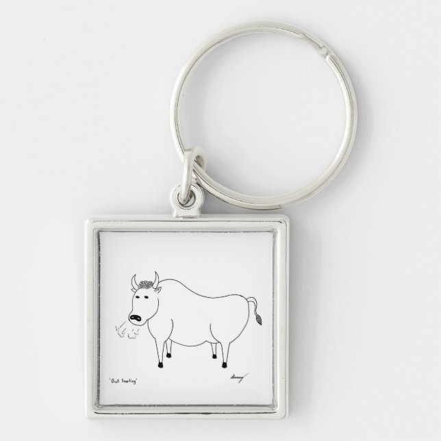 Porte-clés Bull Folk Art Porte - clé (Devant)