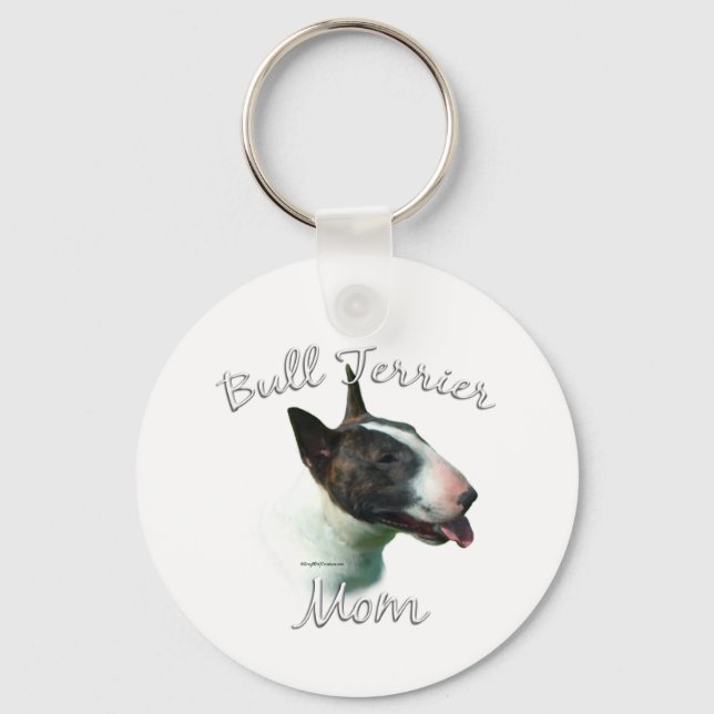Porte-clés Bull Terrier Maman 2 (Recto)