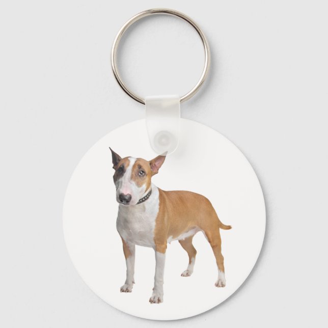 Porte-clés Bull Terrier Puppy Dog Love Keychain (Recto)