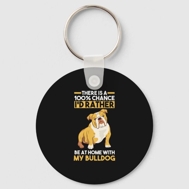 Porte-clés Bulldog anglais (Recto)