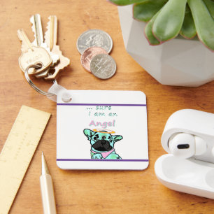 Porte-clés Bulldog d'Angel