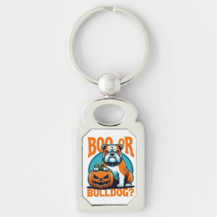 Porte-clés Bulldog dans l'art pop Styls Halloween