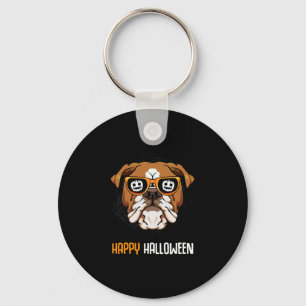 Porte-clés Bulldog Dans Les Sungles Lazy Costume Halloween Ch