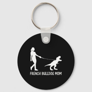 Porte-clés Bulldog Maman Frenchie Mama Chien Dinosaure Femmes
