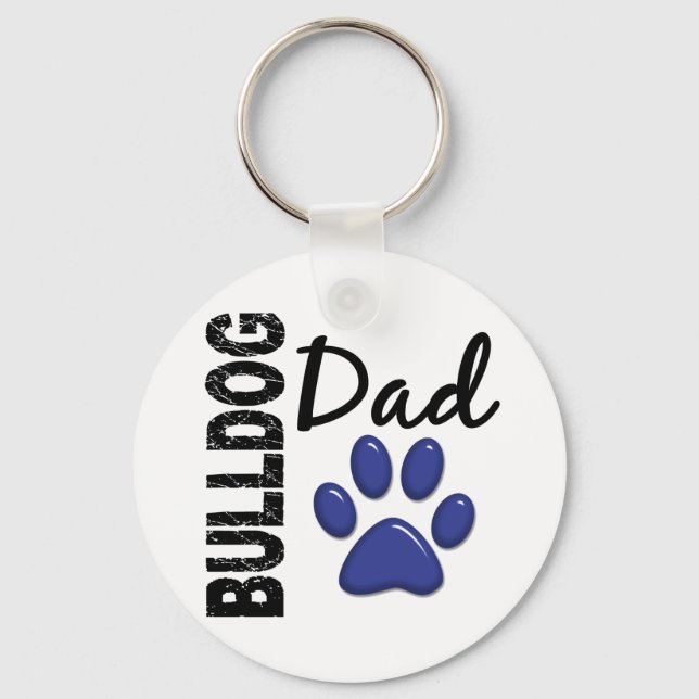 Porte-clés Bulldog Papa 2 (Recto)
