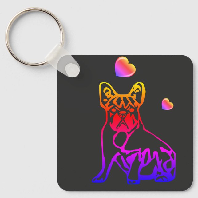 Porte-clés Bulldogge Comic (Recto)