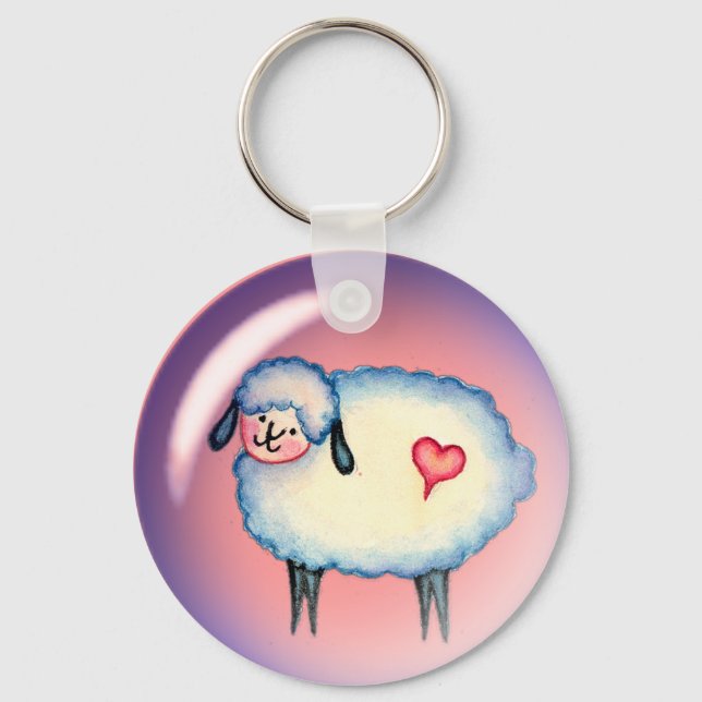 Porte-clés BULLE SHEEP par SHARON SHARPE (Recto)