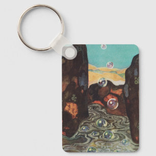 Porte-clés Bulles de fantaisie Art nouveau dans une décoratio