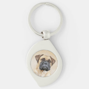 Porte-clés Bullmastiff Peinture - Joli chien d'origine art