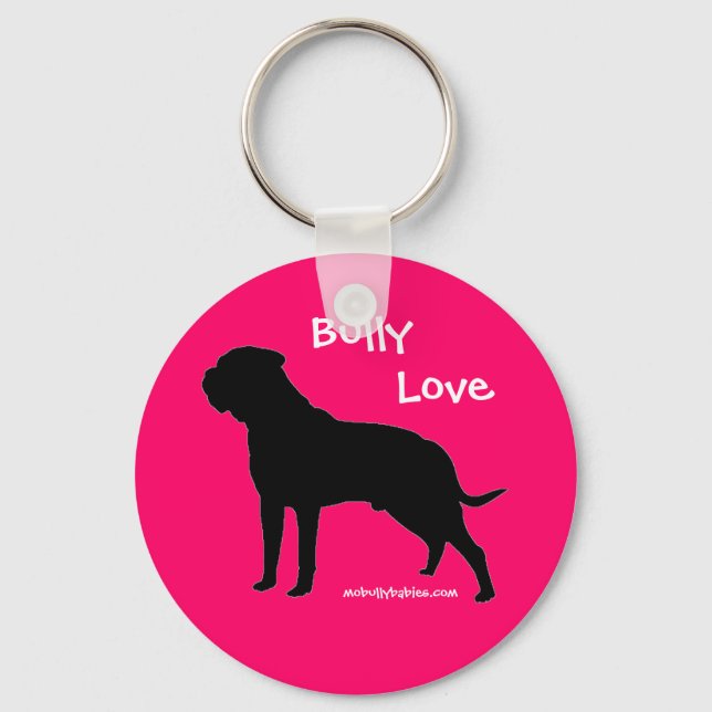 Porte-clés Bully Love porte - clé bullmastiff (Recto)