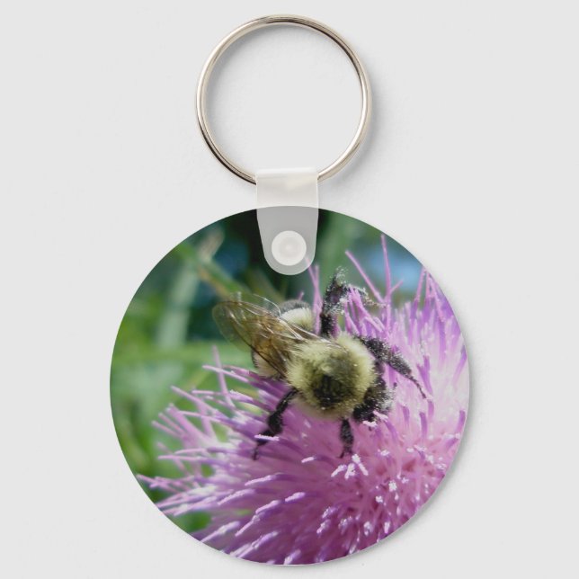 Porte-clés Bumble Bee on Thistle Porte - clé (Recto)
