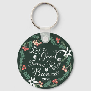 Porte-clés Bunco Christmas Dice Flowers