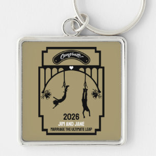 Porte-clés Bungee Jumping Mariage cadeau