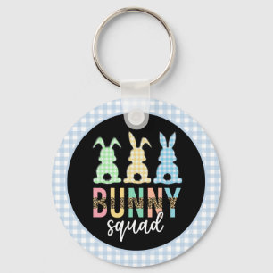 Porte-clés Bunny Squad Chasse aux oeufs de Pâques Cute Bunn