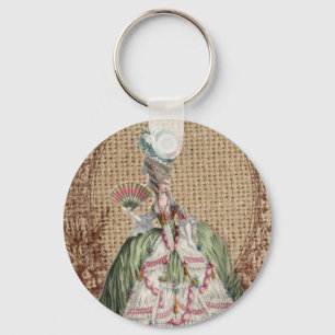 Porte-clés burap baroque à la campagne Marie Antoinette