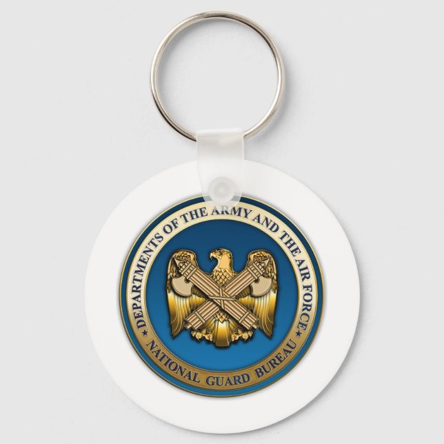 Porte-clés Bureau de la Garde nationale américaine (Recto)