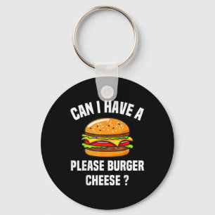 Porte-clés Burger Fromage Hamburger Fromage Bbq Funny Sa