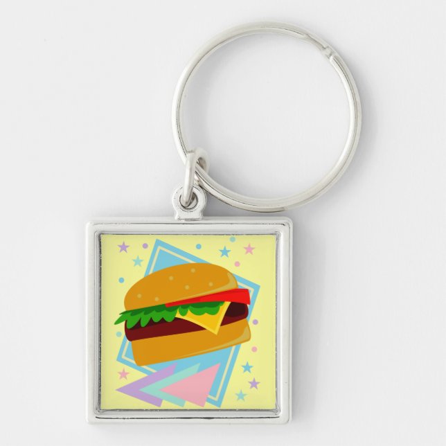 Porte-clés Burger Mignon Délicieux (Devant)