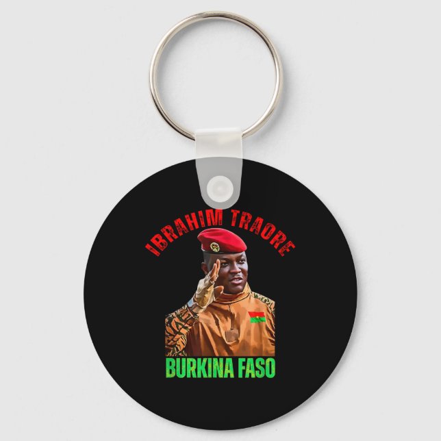 Porte-clés Burkina Faso - Ibrahim Traoré Thomas Sankara (Recto)