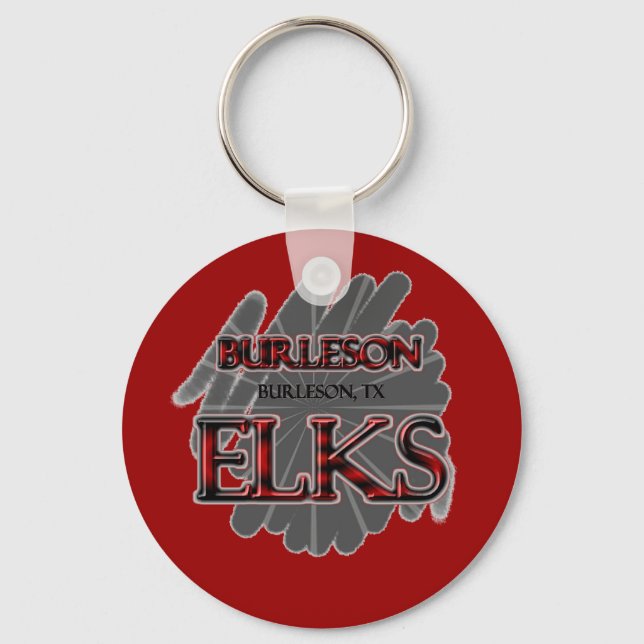 Porte-clés Burleson High School ELKS - Burleson, TX (Recto)