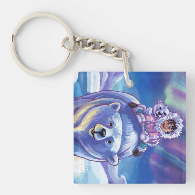 Porte-clés Bus à ours polaire (Devant)