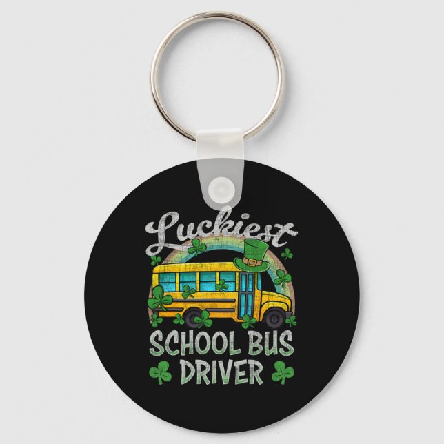 Porte-clés Bus scolaire de la Saint-Patrick pour le bus scola (Recto)